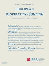 European Respiratory Journal: 41 (5)