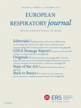 European Respiratory Journal: 46 (3)