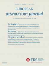 European Respiratory Journal: 54 (1)