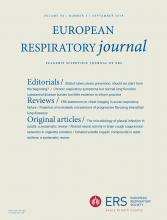 European Respiratory Journal: 54 (3)