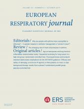 European Respiratory Journal: 54 (4)