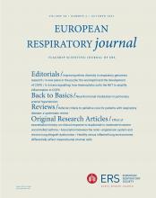 European Respiratory Journal: 58 (4)